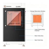 Printer 3D Axiom3D Industrial SLA600 Baru 600x600x400mm Mesin Pencetak Resin Presisi Tinggi untuk Prototipe dan Manufaktur dengan USB