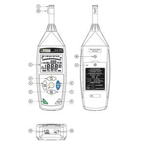 Chauvin Arnoux Ca 1310 Digitale Handheld <span class=keywords><strong>Db</strong></span> <span class=keywords><strong>Meter</strong></span> 30 ~ 130db Audio Meet Geluidsmeetinstrument Geluidsniveau <span class=keywords><strong>Meter</strong></span> - Product Image 6