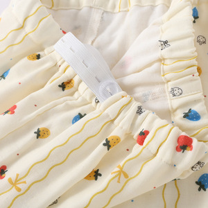 Nuovo Set di <span class=keywords><strong>pigiama</strong></span> in garza a 3 strati di cotone per 100% di maternità | Primavera-autunno-inverno, regolabile per l'allattamento prenatale, Postpartum - Product Image 5