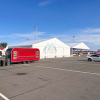 Tente de réception imperméable en aluminium blanche pour mariages et événements, 15x30m, 20x50m, capacité 1000 personnes, idéale pour 500 personnes