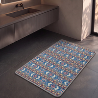 Tappetino da Bagno Geometrico Antiscivolo ad Asciugatura Rapida, Assorbente, Tessuto, Personalizzabile con Logo, Produzione Diretta OEM
