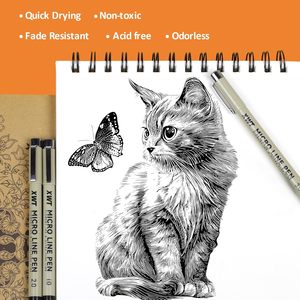 Juego de Bolígrafos de Dibujo Fineliner para Artistas, Tinta Negra Impermeable, para Detalles de Manga, Calidad de Archivo - Product Image 4