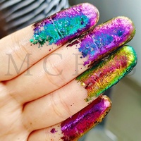 Feuille cosmétique Pigment à couleur changeante, flocons de caméléon irréguliers pour ombre à paupières