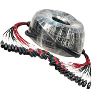 Câble de haut-parleur audio professionnel à 16 canaux Câble serpent XLR à gaine en PVC