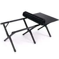 Ensemble table et chaises de pique-nique d'extérieur en aluminium léger pliable pour le camping