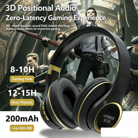 Casque sans fil supra-auriculaire KH20 pour PS4, idéal pour les appels et les jeux créatifs e-sport (Bluetooth 5.3)