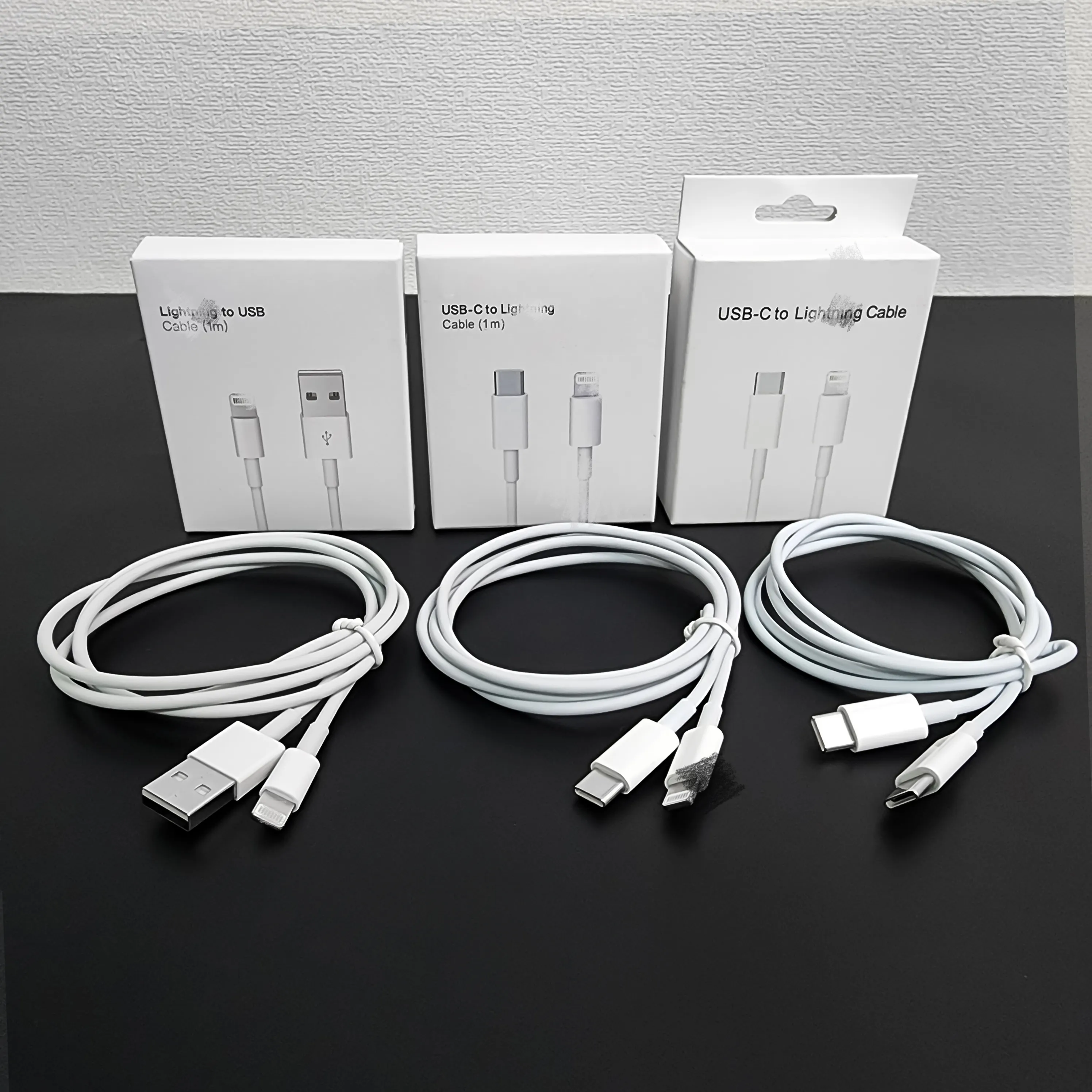 US EU UK Original Cable For Wall Charger For Samsung For Apple PD Fast 20w 25w 45w USB Type C Charger For iphone 14promax 1m 2m