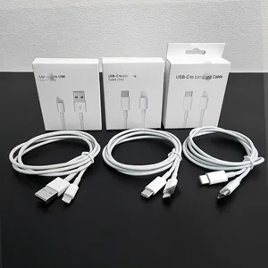 Ons Eu Uk Originele Kabel Voor Wandlader Voor Samsung Voor Apple Pd Snelle 20W 25W 45W Usb Type C Oplader Voor Iphone 14Promax 1M 2M