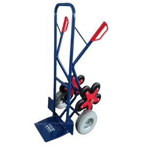 अनुकूलित भारी-शुल्क छह-पहिया फोल्डेबल हैंड ट्रक पाउडर लेपित लॉजिस्टिक्स ट्रॉली गाड़ी चार पहिया ओएम - Product Image 1