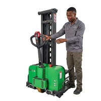 Nouveau transpalette électrique autoporteur 1500 kg 155 mm avec batterie lithium-ion, transmission intégrale et pneus pleins
