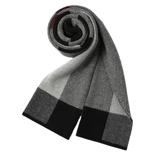 Luxury winter cashmere Shawls Checked designer Scarves winter scarf for men