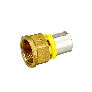 TUBOMART OEM TH kuningan fiting tekan Multilayer Pipa Pex pas untuk Pipa Pex Al Pex - Product Image 1