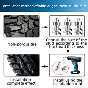 Tachuelas para Neumáticos de Invierno JC-1910 de Acero al Carbono, Espiral de Carburo para Tractor, Montacargas, Camión Volquete, Accesorios OEM Personalizables - Product Image 4