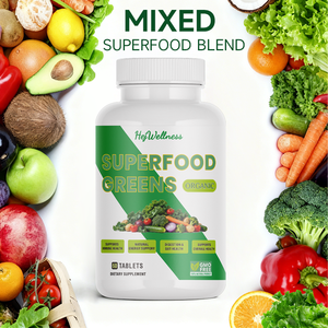 טבליות ירוקים אורגניים של OEM, תוסף טבעי של פירות וירקות, טבליות סופר גרין לעיכול וחיזוק מערכת החיסון - Product Image 2