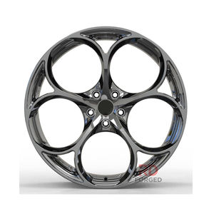 Jantes forgées Hyper Black 18-20 pour voitures 5x110, compatibles Alfa Romeo Stelvio Giulia 156 Giulietta Gtam Ti Sport 159 Mito Qv - Product Image 1