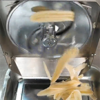 Commerciële bananen snijmachine, machines voor de verwerking van plantains, machines voor het snijden en snijden van bananen en plantains tot chips.