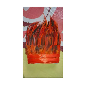 ขนนกธรรมชาติย้อมสีปลายแหลมสำหรับงานตัดเย็บเสื้อผ้าหรูหรา งานฝีมือ และโครงการตกแต่ง DIY - Product Image 1