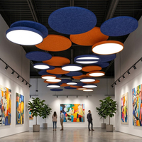 Lampe suspendue acoustique en mousse insonorisante NanFeng moderne, taille et couleur personnalisées, éclairage LED au plafond, garantie de 2 ans, 3000K/4000K/6000K