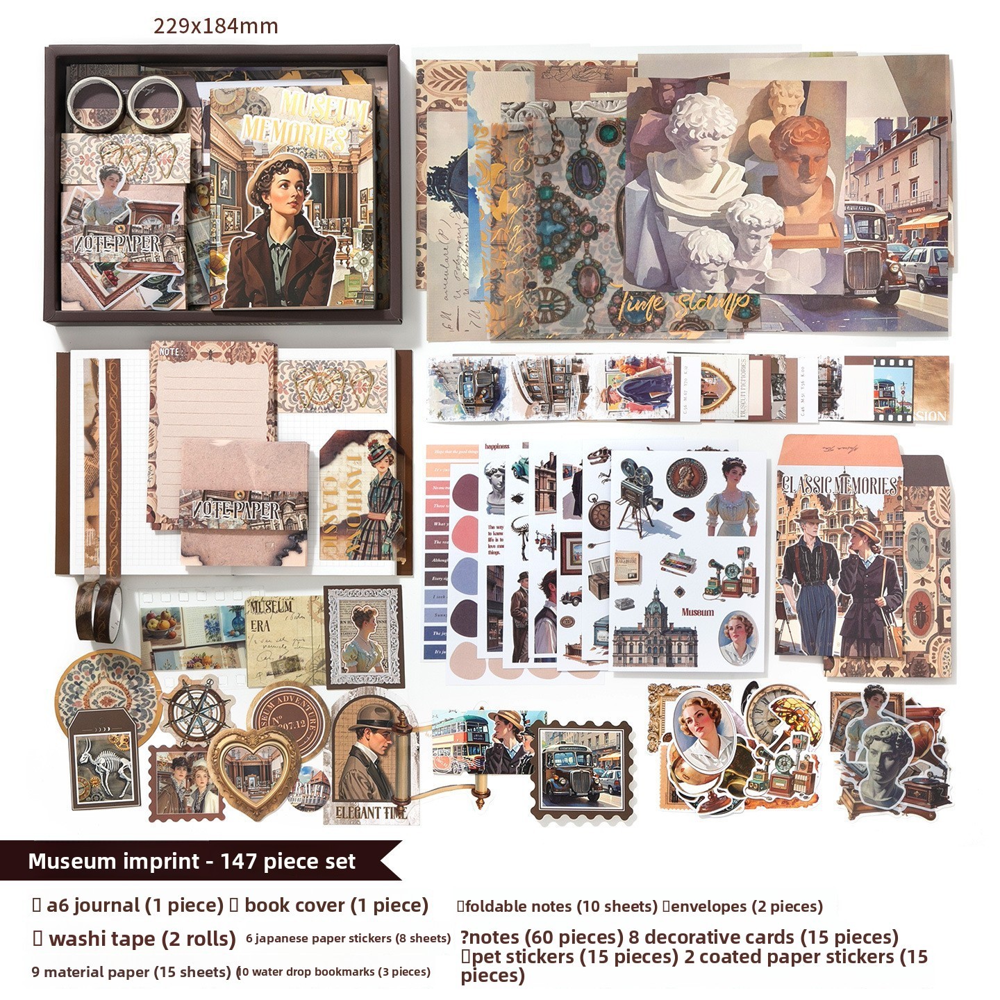 13 souvenirs de musée-marron