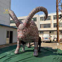 Mascotte gonflable géante et durable d'antilope, yak ou taureau pour la décoration de scène de concert, ballon animal ancien gonflable