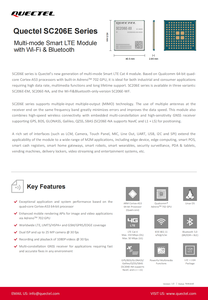 SC206E ชุดโมดูล LTE ทั่วโลกสำหรับการประมวลผลแบบอัจฉริยะ POS EDGE Computing สองซิม <span class=keywords><strong>dsds</strong></span> 150Mbps ดาวน์โหลด50Mbps อัปโหลดหลายกลุ่มดาว - Product Image 4