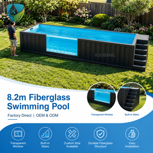 <span class=keywords><strong>Piscine</strong></span> préfabriquée <span class=keywords><strong>avec</strong></span> <span class=keywords><strong>coque</strong></span> monobloc, conception modulaire pour piscines extérieures en conteneurs - Product Image 2