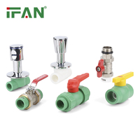 Usine IFAN tous types Din standard PN25 raccords de tuyauterie d'eau froide et chaude en plastique vert raccord ppr