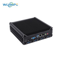 Mini PC Wanlan compatible con WiFi 6 y 5G LTE, Watchdog, GPIO, i3 12.ª generación 1215U, 2RJ45, 2DDR4, 8USB, 6COM, Micro PC industrial sin ventilador.