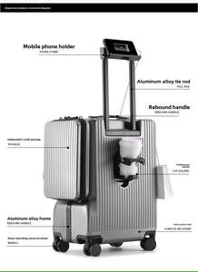 Maletas <span class=keywords><strong>para</strong></span> PC <span class=keywords><strong>con</strong></span> <span class=keywords><strong>Ruedas</strong></span> Universales Silenciosas de 20 Pulgadas, Candado TSA, Maleta de Mano <span class=keywords><strong>con</strong></span> Apertura Frontal, Maleta <span class=keywords><strong>con</strong></span> <span class=keywords><strong>Ruedas</strong></span> <span class=keywords><strong>para</strong></span> Portátil, Bolsa de Viaje - Product Image 6