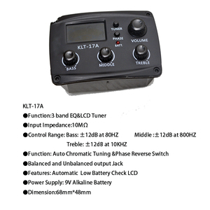 Accessoire pour instruments de musique acoustiques, guitare acoustique à 3 bandes avec écran LCD, vente en gros, - Product Image 5
