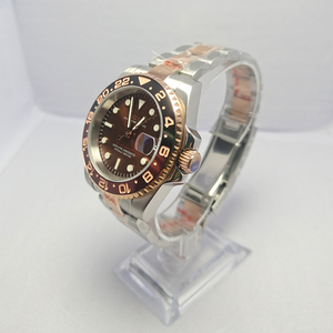 Wholesale Factory Supply Sapphire Crystal Automatic Movement <b>Mechanical</b> Men's Sport Luxury Rose Gold <b>Watch</b> - Product Image 2