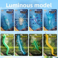 Modèle de crabe et de pieuvre en caoutchouc souple pour animaux marins, jouet décoratif anti-stress pour la maternité