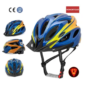 HONORTOUR ขายร้อน OEM ODM Casco De Adulto Para Bicicleta หมวกกันน็อคจักรยานจักรยานเสือภูเขาหมวกกันน็อค LED สําหรับจักรยาน