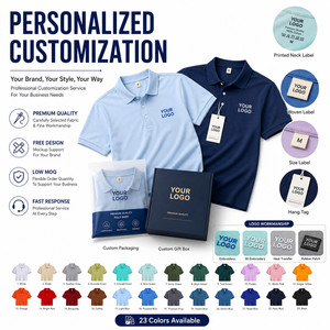 Camiseta Polo Unisex Personalizada de Manga Corta, Tejido Transpirable de Seda de Hielo y Poliéster, Ropa Casual, Disponible en 23 Colores - Product Image 4