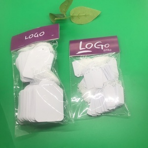 Trang sức nhãn nhỏ tự làm trống thẻ nhỏ giấy trắng dòng đàn hồi giá 200 cái/túi - Product Image 4