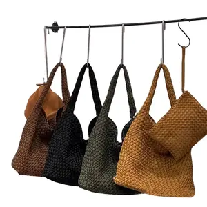 2024 Trending Fashion Neoprene Woven Tote Bag Women Hobo Bags Ladies Causal Handbag