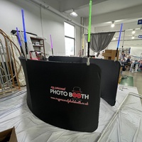 Perlengkapan Photo Booth 360 Derajat Kustom, Sky Top Spinner untuk Kamera SLR dan Smartphone, Plug and Play, Cetak Instan, Kapasitas 15 Orang