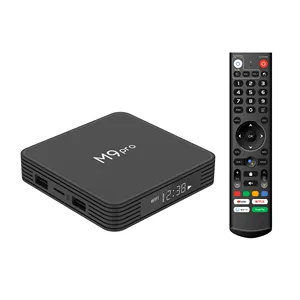 טלוויזיה חדשה TV Box M9 pro טרקטורון אנדרואיד 11 אמלוגי s905x4 מרובע ליבות 5G Wifi 4k 4GB 64GB טלוויזיה חכמה אנדרואיד קופסא עם שלט קול BT גדול