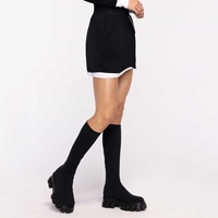 Jupe de golf personnalisable respirante brodée à séchage rapide extensible dans les quatre sens en spandex/polyester Mini culottes de tennis décontractées