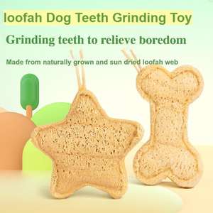 Juguetes de Lufa Natural al por Mayor para Perros, Juguetes Masticables de Lufa para Mascotas, Huesos Lavables para Perros, Cepillos de Dientes para Masticar, Suministros para Mascotas - Product Image 2