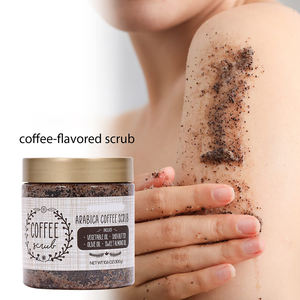 Exfoliante facial vegano perfumado personalizado para blanquear la piel, exfoliante para aclarar la leche, sal marina, cúrcuma, Ácido Kójico, efecto brillante de café - Product Image 3