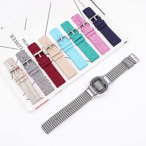 Bracelet de montre tendance en gros pour femme, bracelet de rechange en nylon et toile de 16 mm pour montres <span class=keywords><strong>Casio</strong></span> DW5600 GMA-S110 - Product Image 1