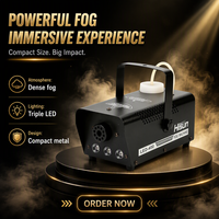 Machine à fumée LED 400W avec télécommande, effet de glace sèche portable pour scène, fête, mariage, DJ