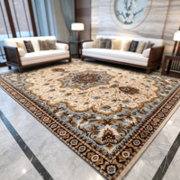 Tapis en velours cristal persan personnalisés pour salon, tapis bohème, grands tapis et carpettes sur mesure