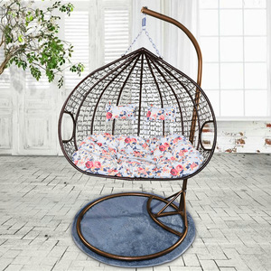 Balcon moderne, patio extérieur, double, grand œuf suspendu, chaise, panier, rotin brut, <span class=keywords><strong>hamac</strong></span> à deux places, chaises suspendues pour adultes - Product Image 1