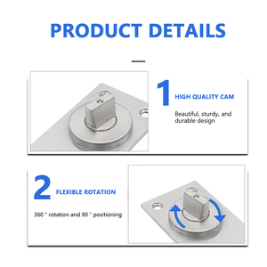 <span class=keywords><strong>ORAY</strong></span>-Charnière à Pivot pour Porte en Verre de Douche en Aluminium sans Cadre en Acier Inoxydable AD-PH001 Robuste, 4mm 180 Facile - Product Image 3