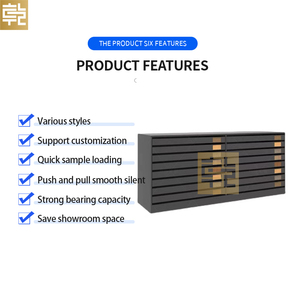 Tùy chỉnh công suất cao đa chức năng trượt ngăn kéo tủ trưng bày cho gạch đá PVC đá cẩm thạch showroom Mẫu tổ chức - Product Image 4