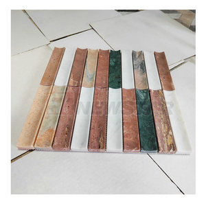 Piastrella da parete in marmo naturale travertino mosaico travertin piastrella a mosaico in travertino invecchiato classico - Product Image 5