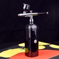 Kit d'aérographe ABS professionnel à double action avec mini compresseur rechargeable pour la peinture d'art d'ongle