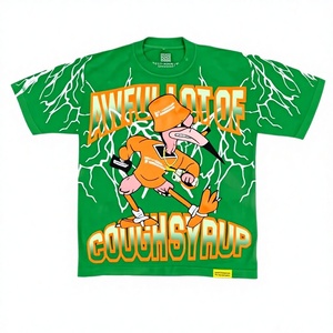 Camiseta Urbana de Alta Calidad para Hombre, Corte Regular, Estilo Hip Hop, 100% Algodón, Logotipo Personalizado Impreso en la Parte Delantera, Manga Corta - Product Image 2